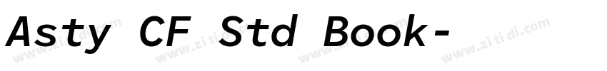 Asty CF Std Book字体转换 Asty CF Std Book字体转换